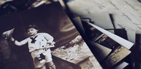 old photo & letter